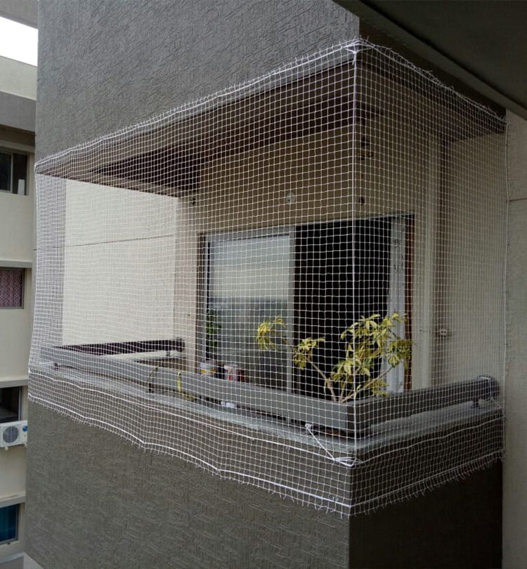 Balcony Safety Nets | Anti-Bird Nets in Hyderabad