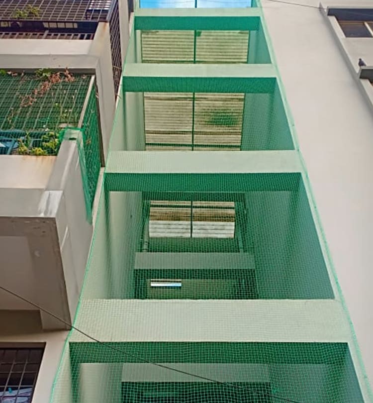 Duct Area Safety Nets in Hyderabad | Anti-Bird Nets for Ducts